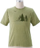 Organic Cotton Unisex Moose And Eagle Forest T-Shirt- Size Small