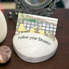 Real Natural Stone Heart Shaped Business Card Holder