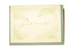 Grow A Note - Fern Just A Note Blank Cards - green envelopes - pack of 6 cards