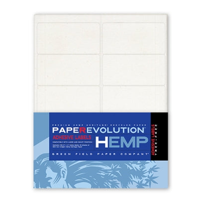 Hemp Adhesive Labels - 100 (2 in x 4 in) Labels Pack - 10 Sheets Per Pack