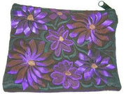Handmade Embroidered Cotton Coin Purse