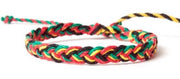Braided Hemp Rasta Bracelet/ Anklet