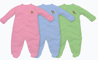 Organic Cotton Footie - S (6 mo) and M (12 mo)