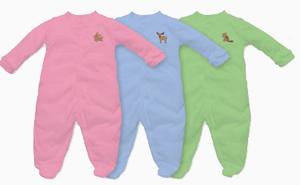 Organic Cotton Footie - S (6 mo) and M (12 mo)