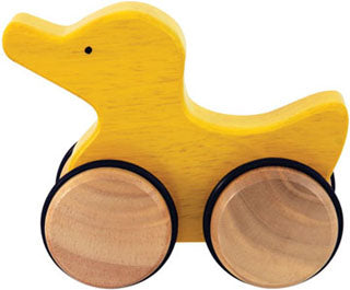 Push Along Wooden Yellow Duck