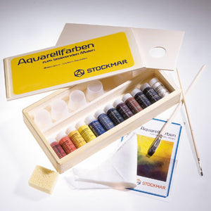 Stockmar Watercolor Paint Set With Wooden Box