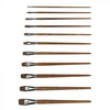 Natural cow hair flat paint brush for watercolor