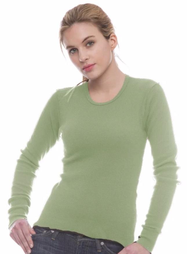 Junior/Teens Organic Thermal Long Sleeve Shirt - Size S or M