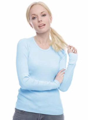 Junior/Teens Organic Thermal Long Sleeve Shirt - Size Small