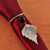 Real Leaf Birch Napkin Ring/Wine Charm