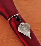 Real Leaf Birch Napkin Ring/Wine Charm