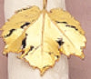Real Leaf 24k Gold Napkin Rings - Set of 4