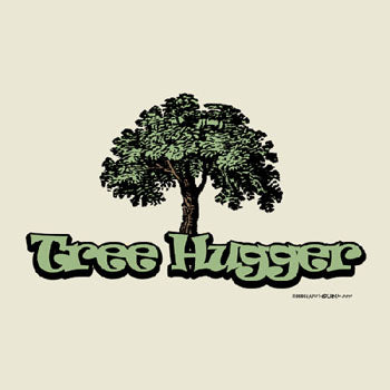 Organic Cotton Tree HuggerTee Shirt (Natural)  - Size - M, L, XL, XXL