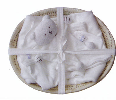 Organic Cotton Baby Gift Basket (new born to 3 months old) - pink or blue