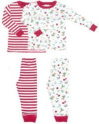 Children's Organic Cotton Pajama Long Johns - Sizes 12m, 18m, 24mo or 2 yr