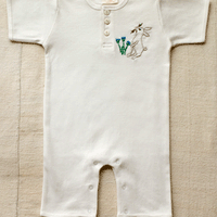 Coyuchi Organic Cotton Hand Embroidered Jumpers - 6 mo, 12 mo, 18 mo and 24 mo